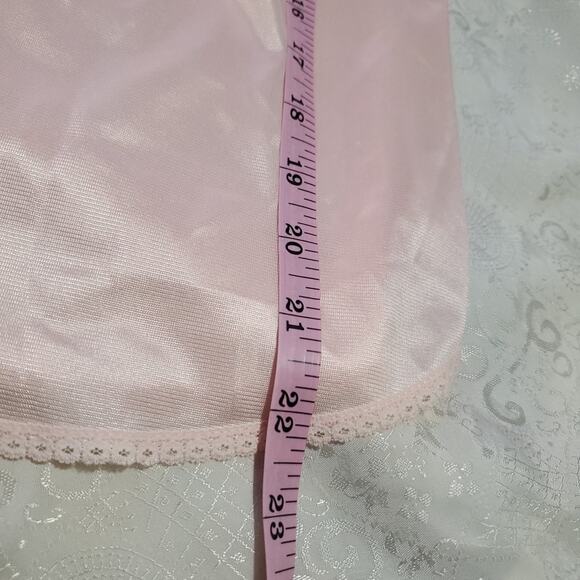 ILGWU UNION MAIDENFORM Camisole Top PINK CHANTILLY LACE Size 34 Small - Picture 11 of 11